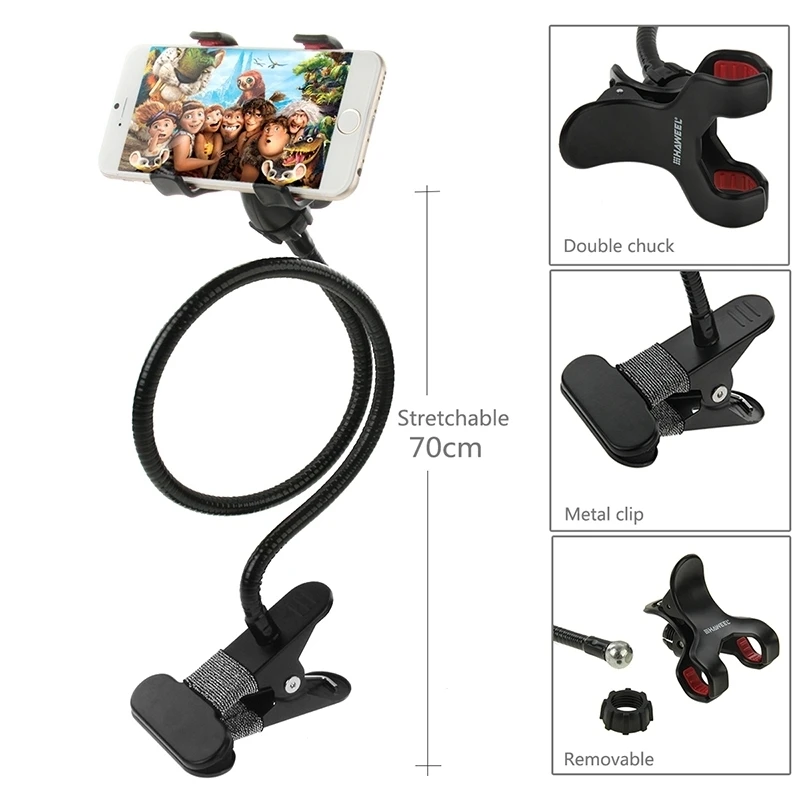 HAWEEL Универсальный мобильный телефон держатель ленивый кронштейн с зажимным