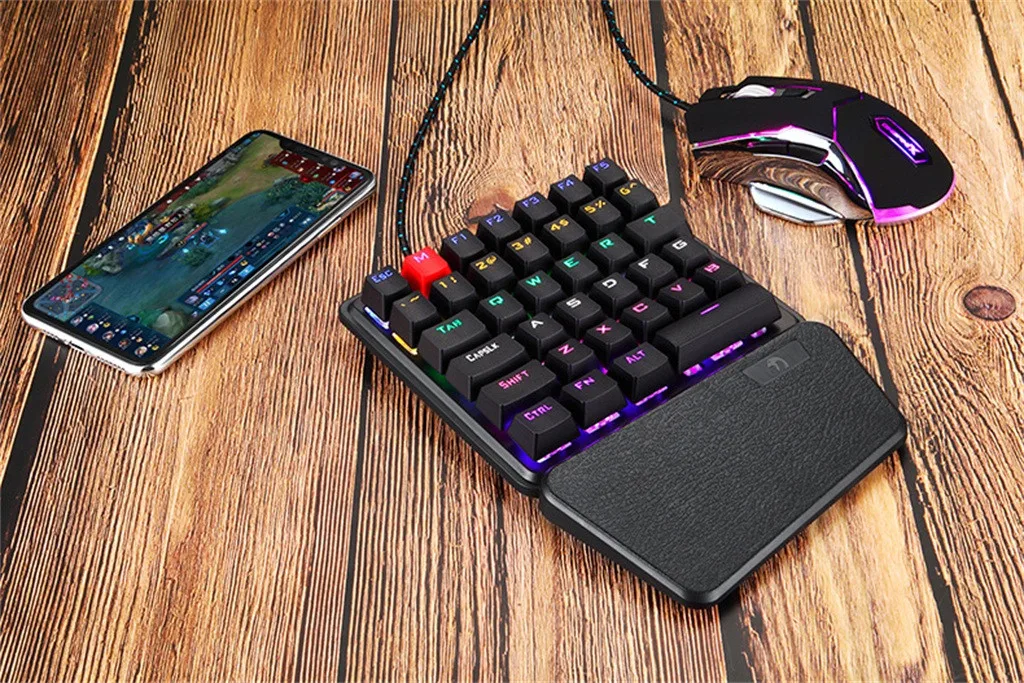 K106 Проводная 36 клавишная Механическая Usb эргономичная Одноручная клавиатура
