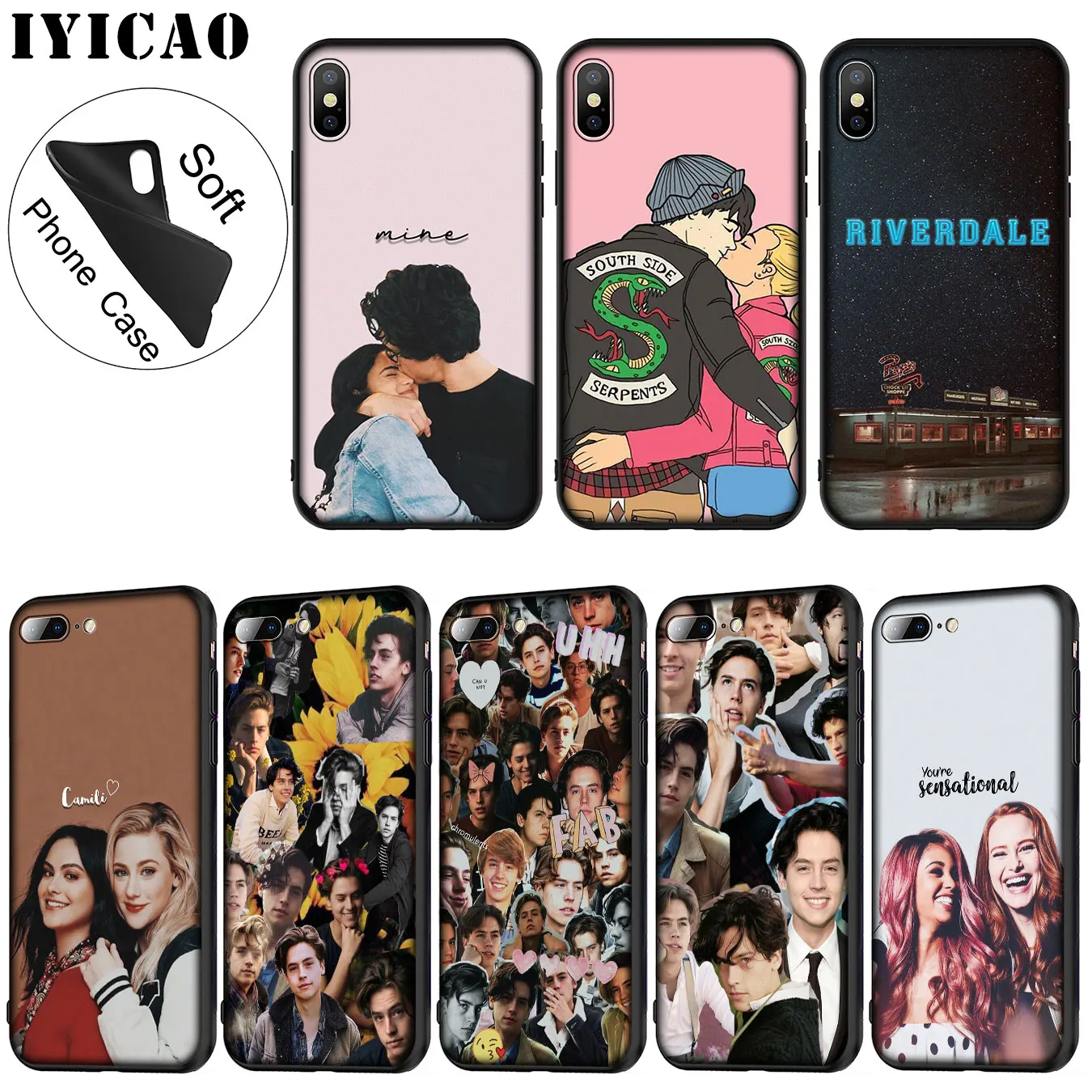 IYICAO ривердейл чони Мягкий силиконовый чехол для телефона iPhone XR X XS 11 Pro Max 6 6S 7 8 Plus 5