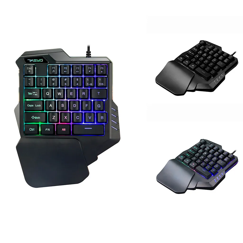 EPULA G30 Проводная игровая клавиатура светодиодный подсветкой игры KeyboardMixed цвет для