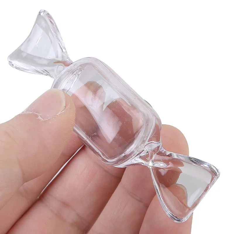 10 шт./лот коробка конфет для свадебных торжеств прозрачный пластиковый контейнер