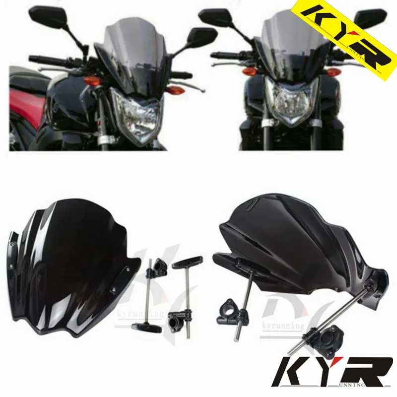 Для Yamaha FZ6 Fazer S2 2004-2009 XJ6 Diversion XJ6N 2009- пластиковый велосипед мотоцикл/мотоцикл лобовое стекло/Ветровое стекло черный