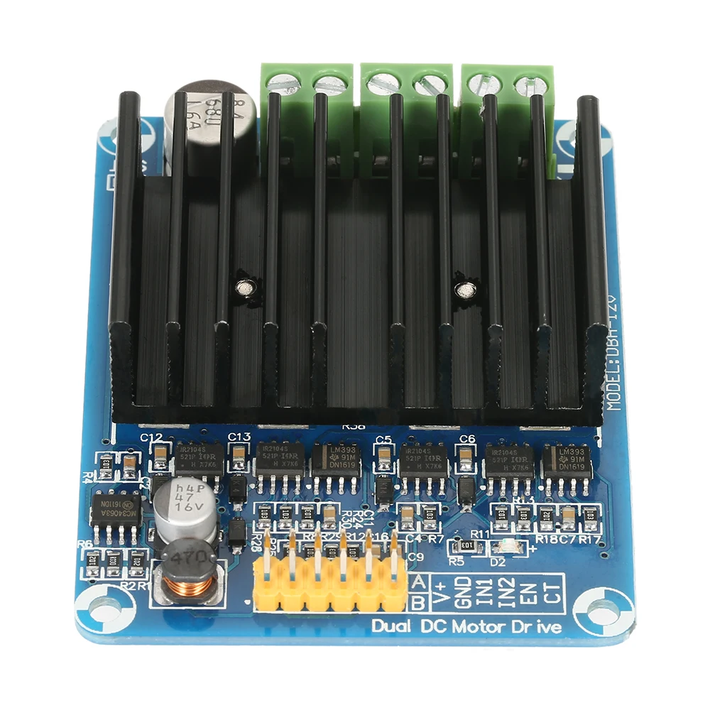 30A DC 5 V-12 V H Мост управления слер доска Новый Двухканальный модуль двигателем DHB-1A |