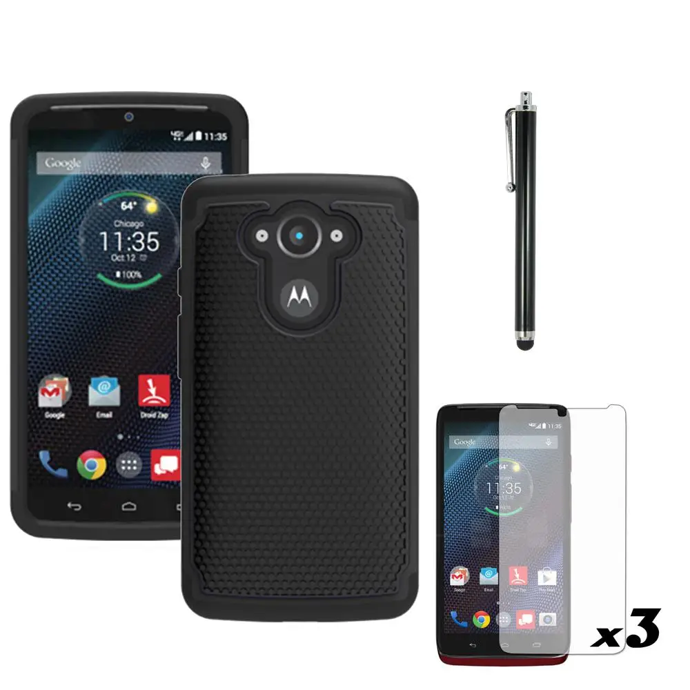 2в1 противоударный резиновый силиконовый Жесткий Чехол для Motorola Droid Turbo/Moto Max