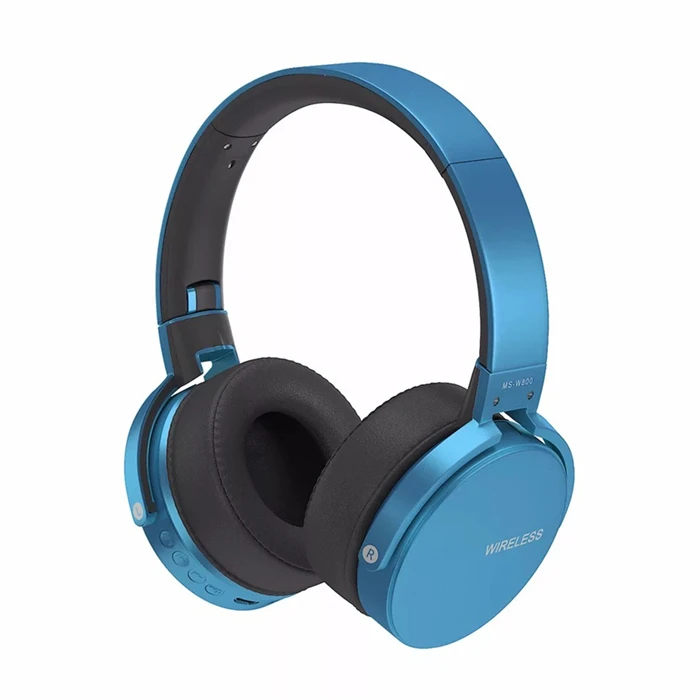 Год Bluetooth наушники спортивные 3,5 мм бас стерео Поддержка TF FM для компьютера Xiaomi с микрофоном лучшие беспроводные наушники - Цвет: Blue