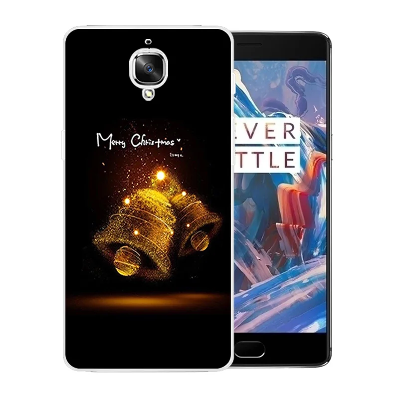 Phone Case for OnePlus 3 / 3T A3000 Merry X'MAS Pattern Protective Back Cover One Plus Fundas OnePlus3 T Coque Bags |