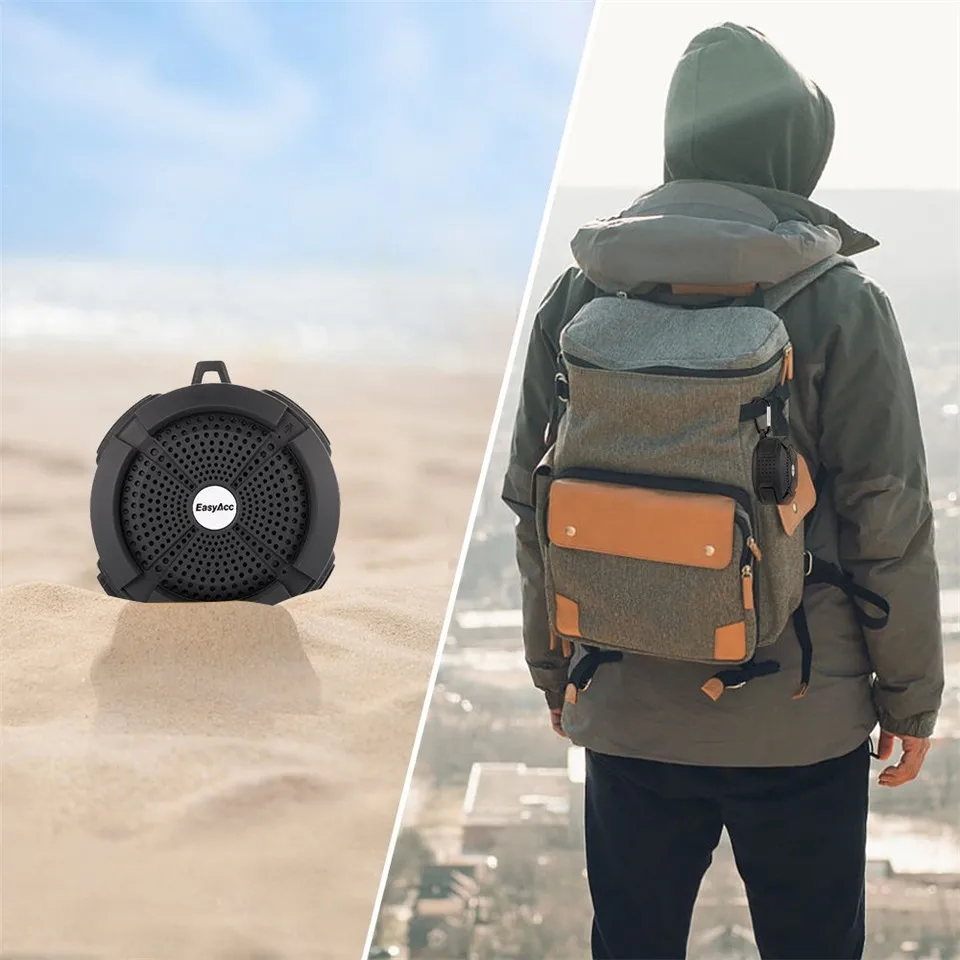 Портативная Водонепроницаемая Bluetooth Колонка Eayacc мини динамики звуковая панель