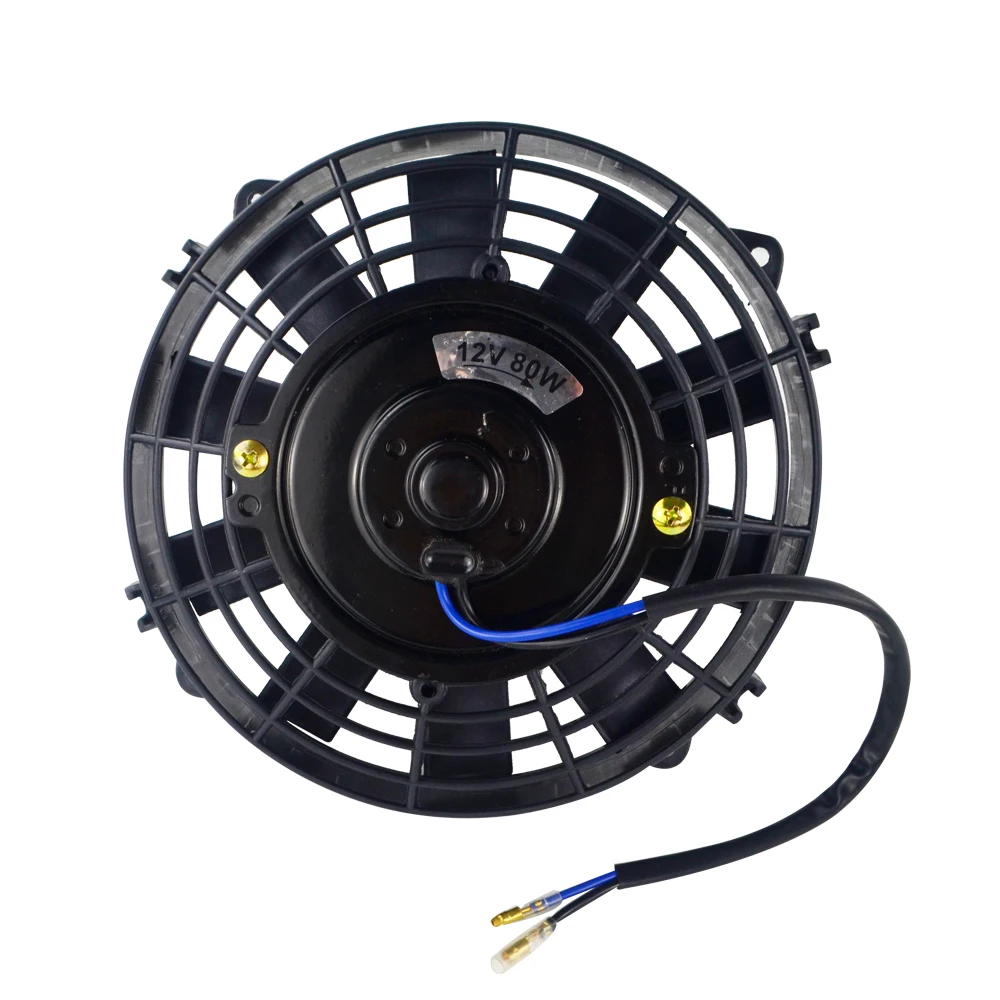 7 дюймовый универсальный Тонкий Реверсивный электрический радиатор Hypertune 12 В 80 Вт