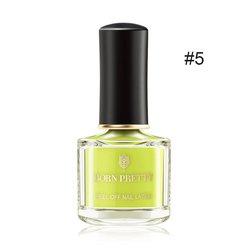 Odor-free Yellow BORN PRETTY, 6 мл, без запаха, для дизайна ногтей, латекс, отшелушивается, жидкость, против перелива, клей для защиты ногтей, инструмент для ухода за ногтями - Цвет: Odor-free Yellow