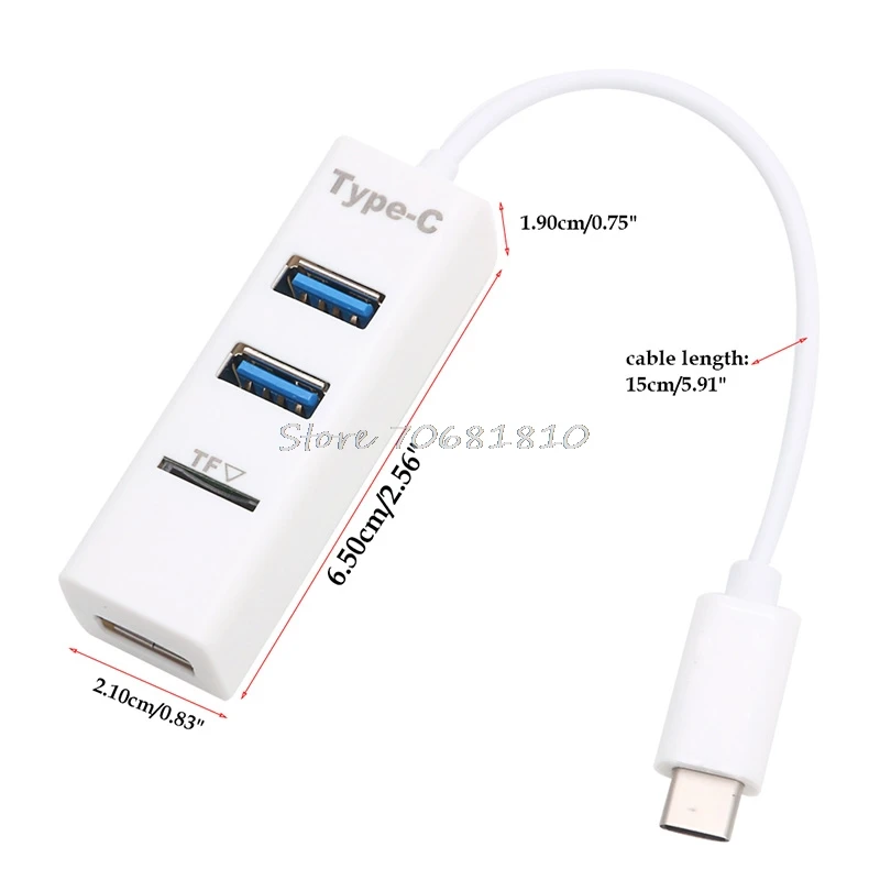 Карта памяти USB 3 1 Type C с портами 0 адаптер для считывания концентратора Micro SD