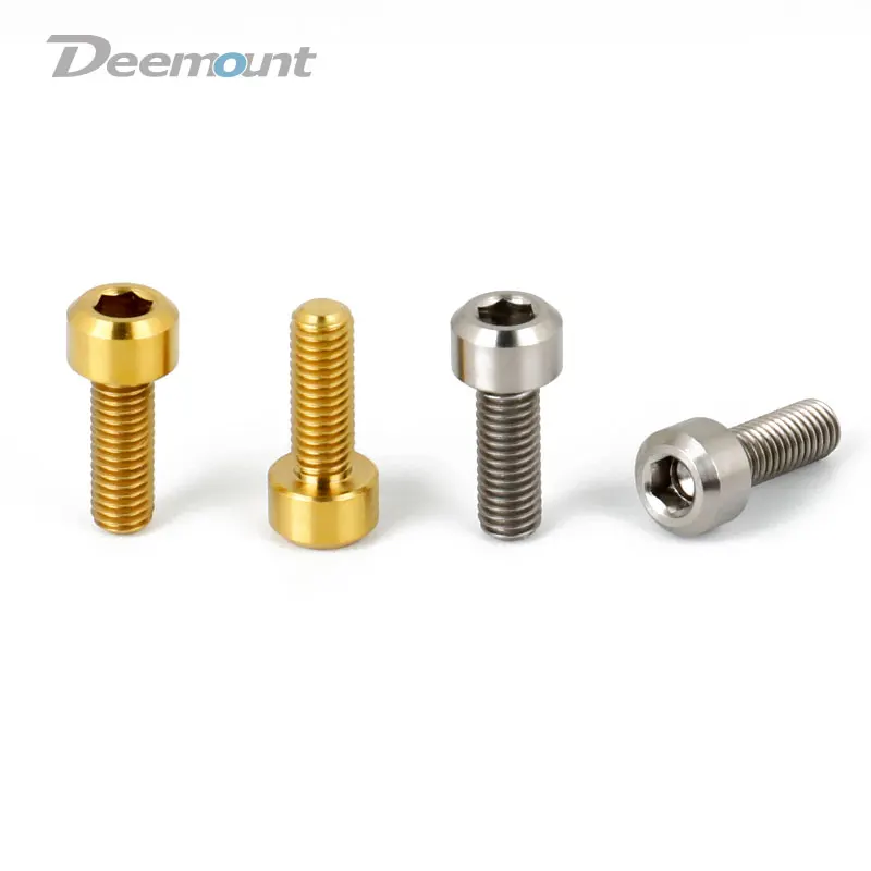 Deemount 2 шт./лот титана TC4 болты m5x14мм Шестигранная головка для велосипеда