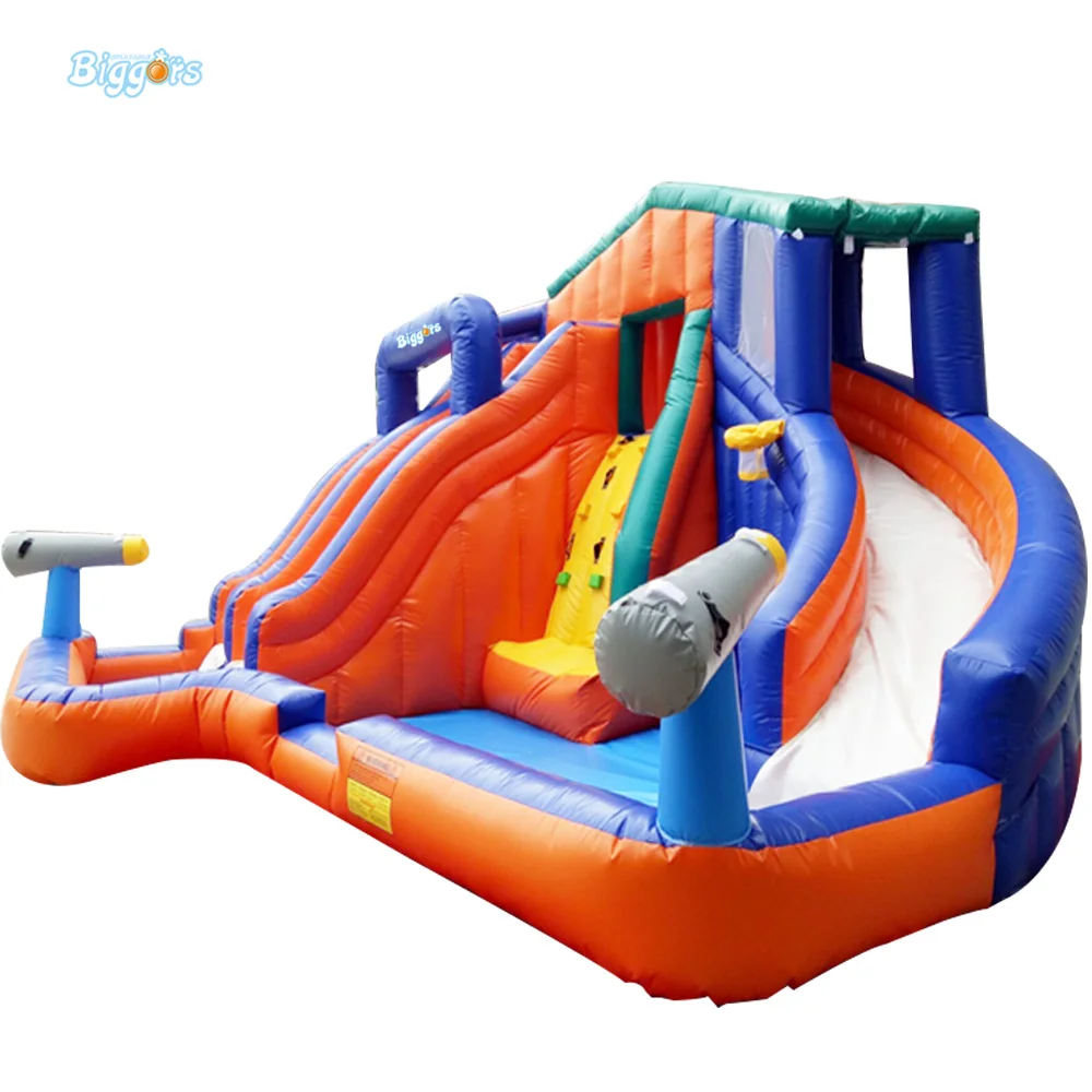 

Multifunctional Outdoor Inflatable Slide Water slide With Pool Free Blower Included