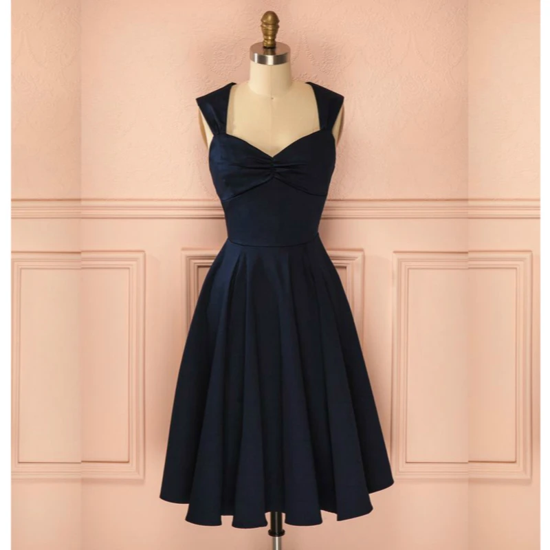 Одри Хепберн Урожай v образным вырезом Solid Big swing бальное платье халат Vestidos Женщины