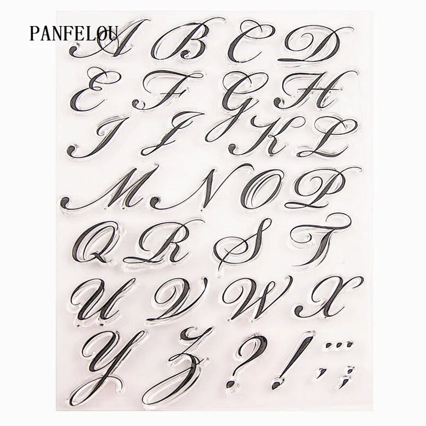 Прозрачный силиконовый штамп PANFELOU Note с надписью/печать сделай сам для