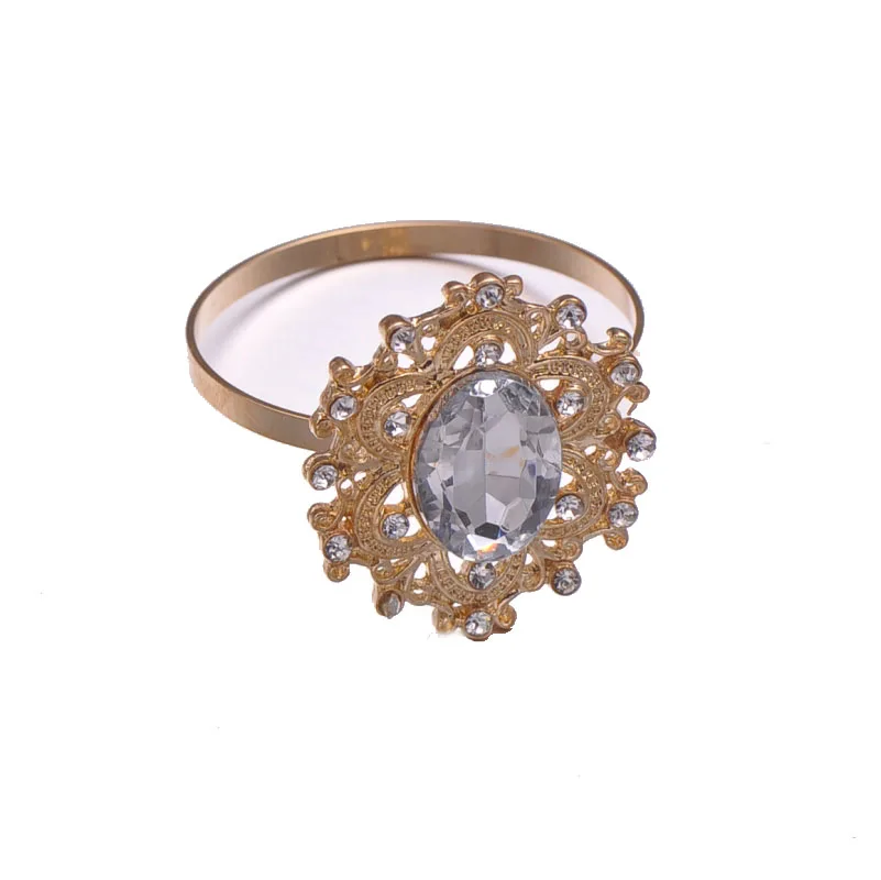 (L0466 ring) 30mmX34mm 50 шт./лот шлепанцы со стразами в винтажном стиле Для салфеток Кольца