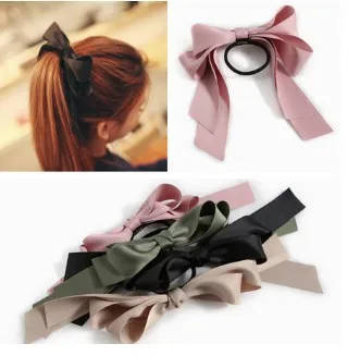 1 pcs/lot Free Shipping New Hair Accessories Ribbon Bowknot Elastic Hair Band for Women A080,1