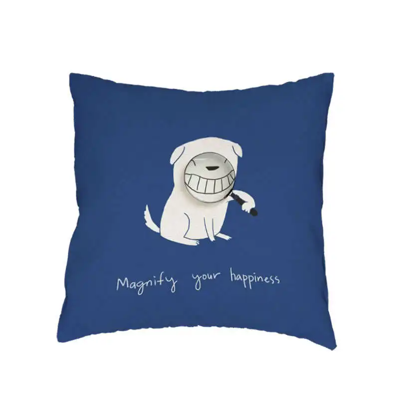 Прямая поставка наволочка чехол с милыми животными подушка Корона 45x45 см