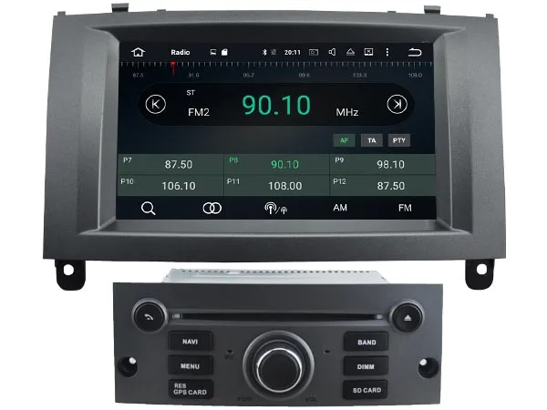 Android 8 0 автомобильный DVD GPS для PEUGEOT 407 поддержка DVR WIFI DSP DAB OBD Автомобильный