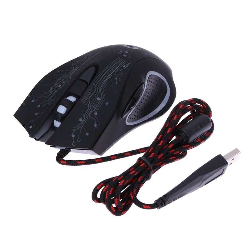 Оригинальная Розничная Подарочная коробка 3200 dpi светодиодный Оптический 6D USB Проводная игровая мышь Pro Gamer мышь для ПК ноутбука /Прямая поставка