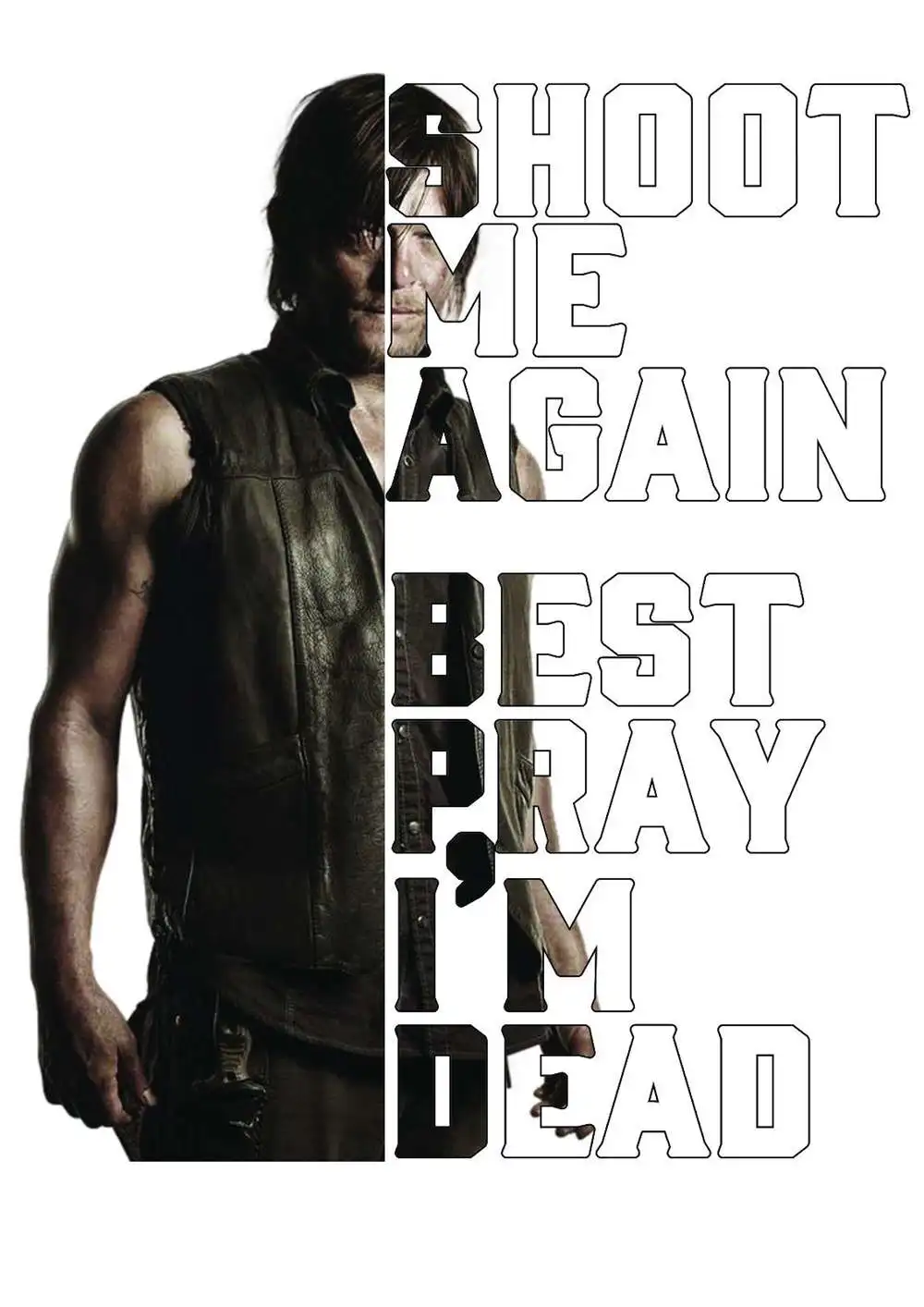 Лидер продаж модная футболка дерил Диксон прогулочные футболки из 100% хлопка с