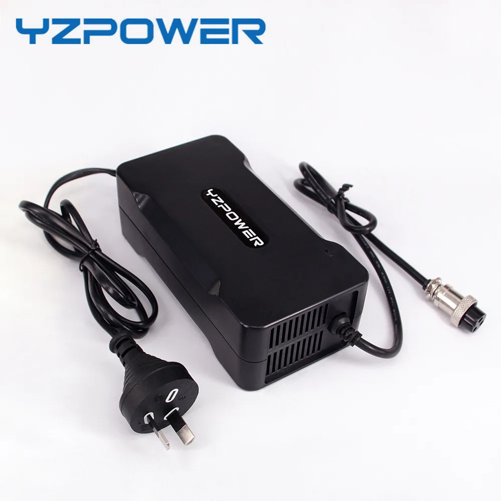 YZPOWER 67,2 V литиевая батарея зарядное устройство Max 2A выходной ток для 16x3,6 V 16X3,7 V литий-ионный аккумулятор