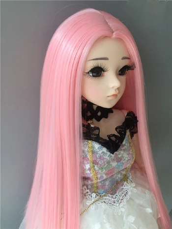 picture colors Специальная цена Новое поступление 1/8 Bjd парик высокая температура прямой Bjd парик SD для парик для куклы много можно выбрать - Цвет: picture colors