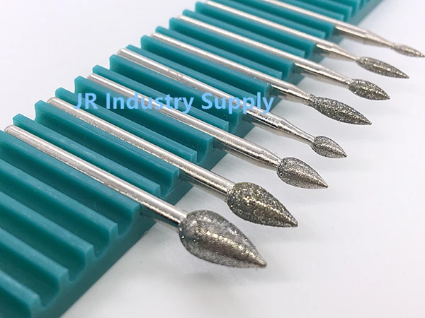 Jrealmer 10 шт./лот BM S Алмазные Заусенцы Dremel Роторный инструмент Шлифовальная головка