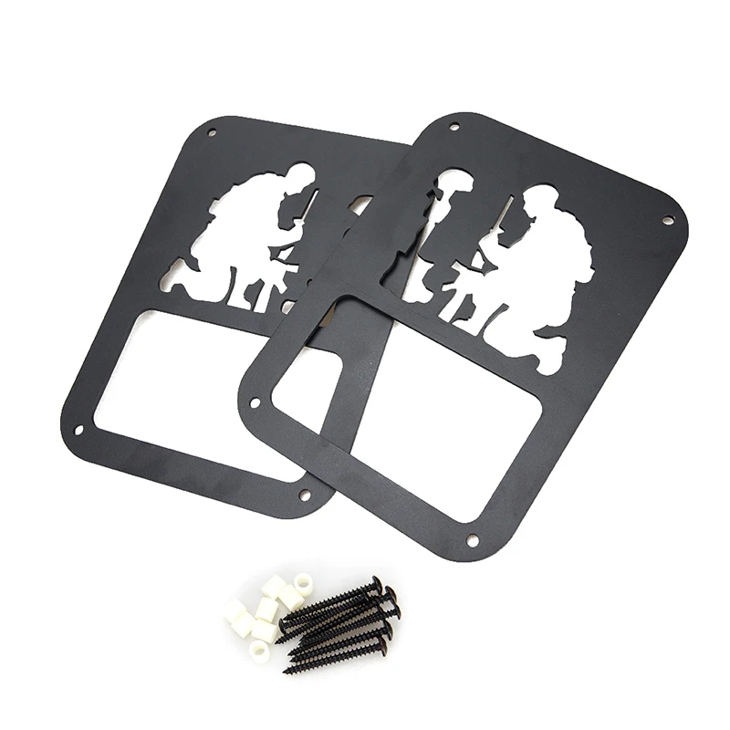 SHINEKA железная накладка на заднюю фару защитная наклейка подходит для Jeep Wrangler JK