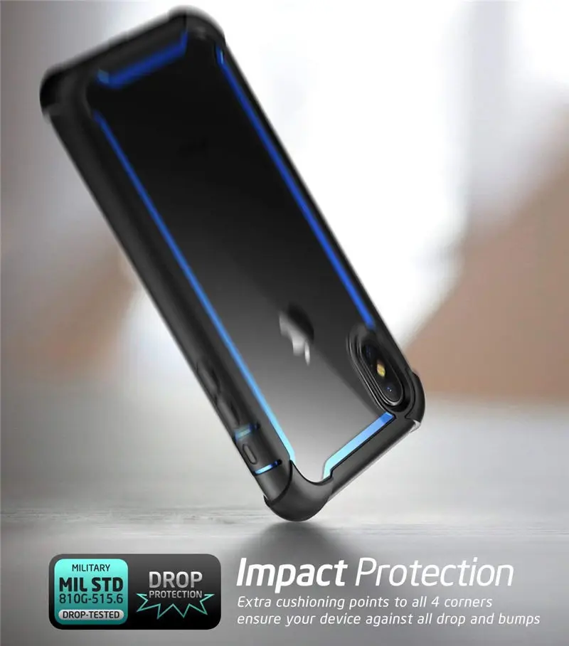 Чехол для iphone Xs Max, 6,5 дюймов,, Серия i-Blason Ares, полный корпус, прочный, прозрачный, бампер, чехол со встроенной защитной пленкой