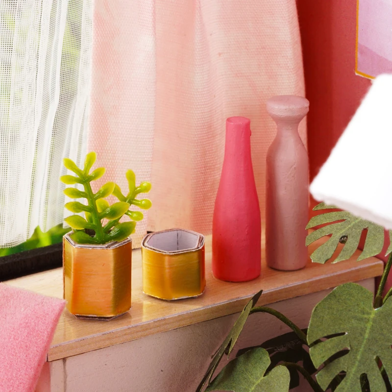 Сборный Набор пазлов 3d миниатюры кукольный дом мебель деревянный домик сделай