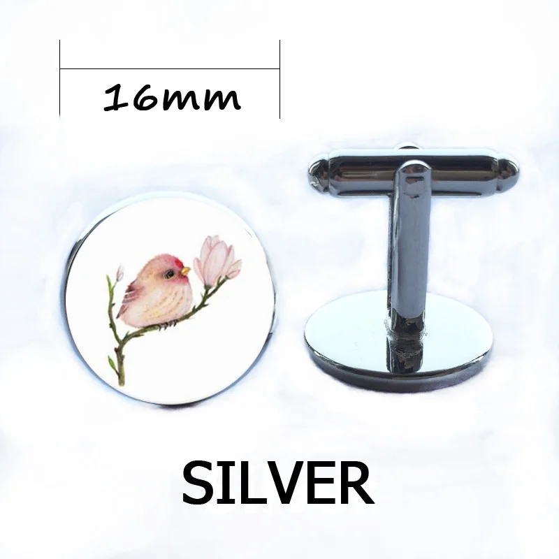 Vintage Baby Bird and Flowers Necklace Animal Jewelry Glass Cabochon Photo Pendant Chain Statement for Women Men Girls | Украшения и