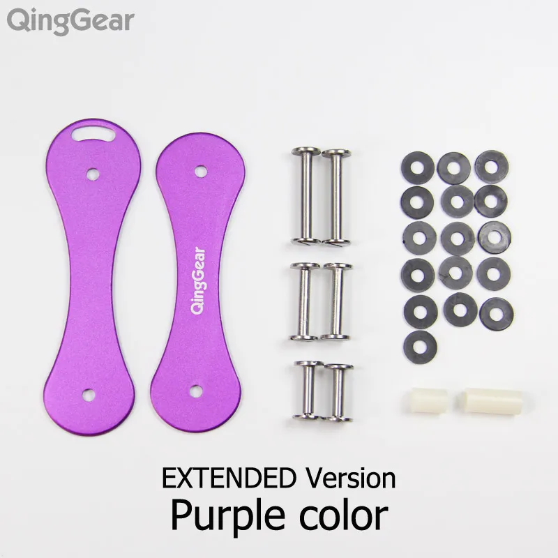 Aluminum Purple QingGear Keybone Mulit набор ручных инструментов из титана, углеродного волокна, стекловолокна, алюминиевый держатель для ключей, органайзер для ключей - Цвет: Aluminum Purple