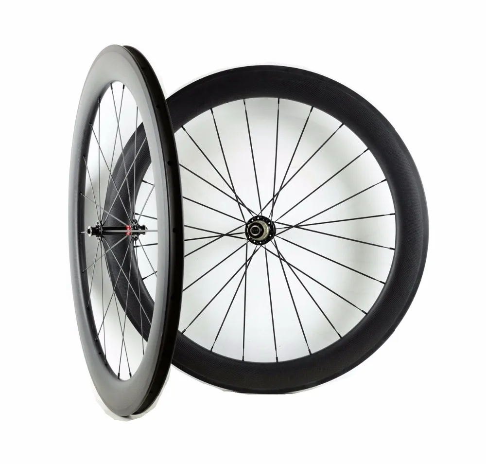 Бесплатная доставка глубина 60 мм дорожные карбоновые колеса 700C Ширина 23
