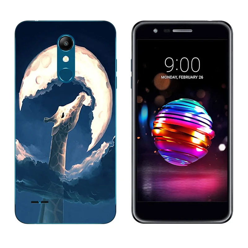 Для LG K11 Плюс/K11a 2018 Мягкий силиконовый чехол выражение печати задняя крышка из