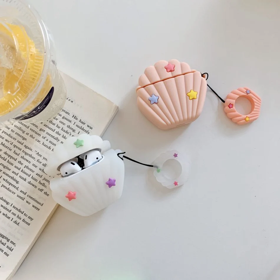 3D чехол для наушников s для AirPods, силиконовый чехол с милым мультяшным щенком для Apple Air pods 2, забавный чехол для наушников, кольцевой ремешок