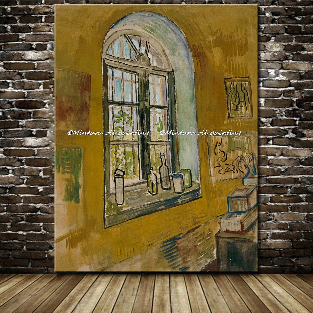 Винсента Живопись Ван Гога St Remy уход за окном дома картина маслом OnCanvas украшение дома художественные картины Unframe