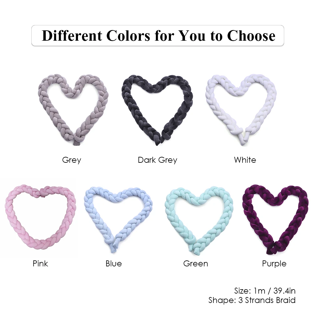 1 м/2 м индивидуальный детский бампер чистая Подушка для новорожденного младенца