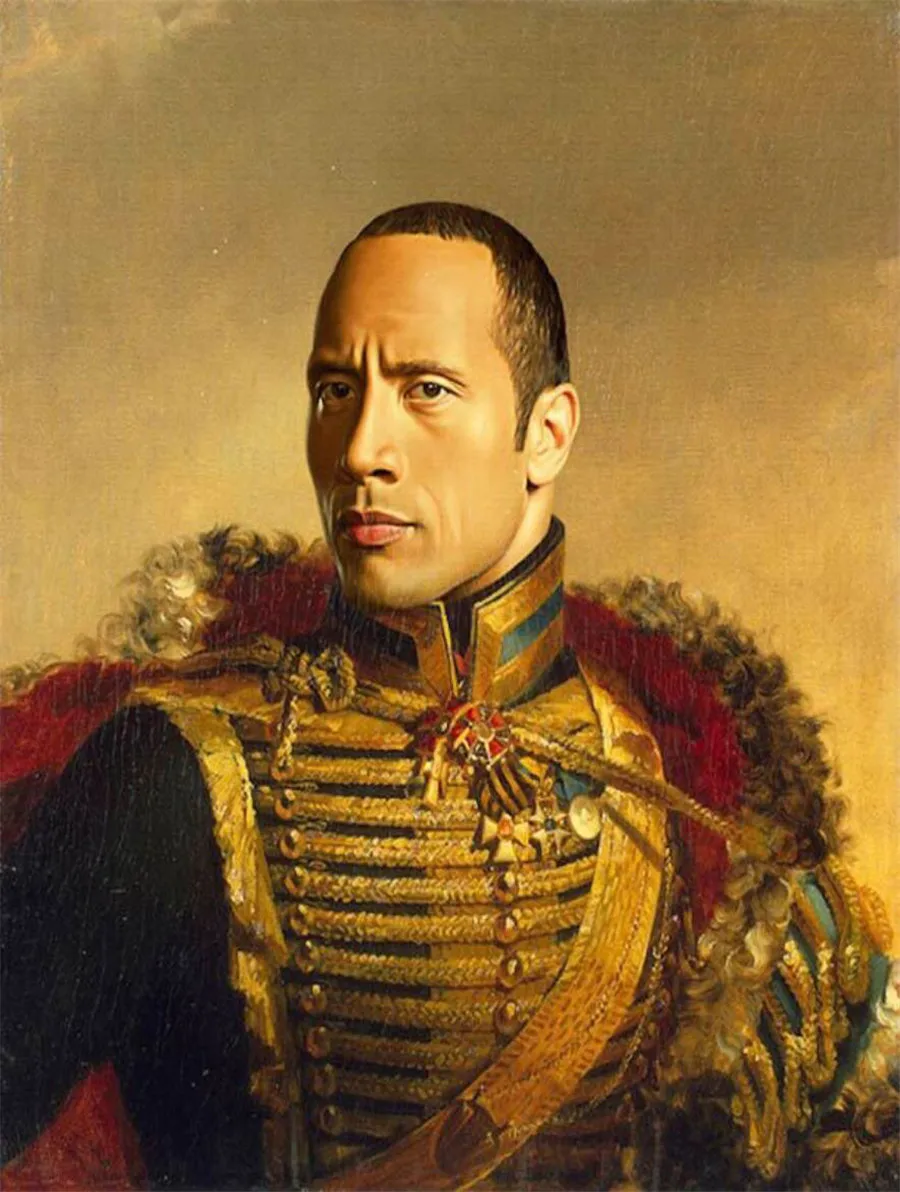 Dwayne Johnson Canvas Painting Living Room Home Decor Modern Mural Art Oil #116 | Дом и сад
