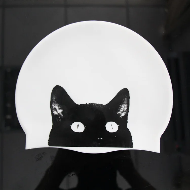 Силиконовая резиновая шапка для плавания с длинными волосами непроницаемая