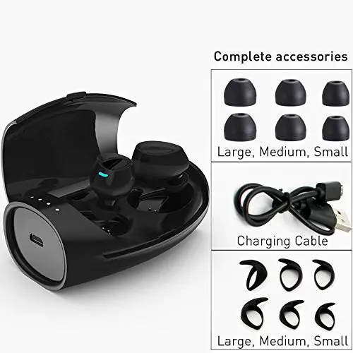 Bluetooth 4,2 беспроводные наушники TWS в ухо стерео бас наушники Спортивная гарнитура с микрофоном с зарядной коробкой Bluetooth наушники