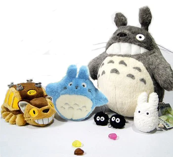 

2019 New Arrivals My Neighbor Totoro Plush 6pcs/set Family Set Pelucia Doll Kids Toys Upgrade Ghibli CATBUS Peluche