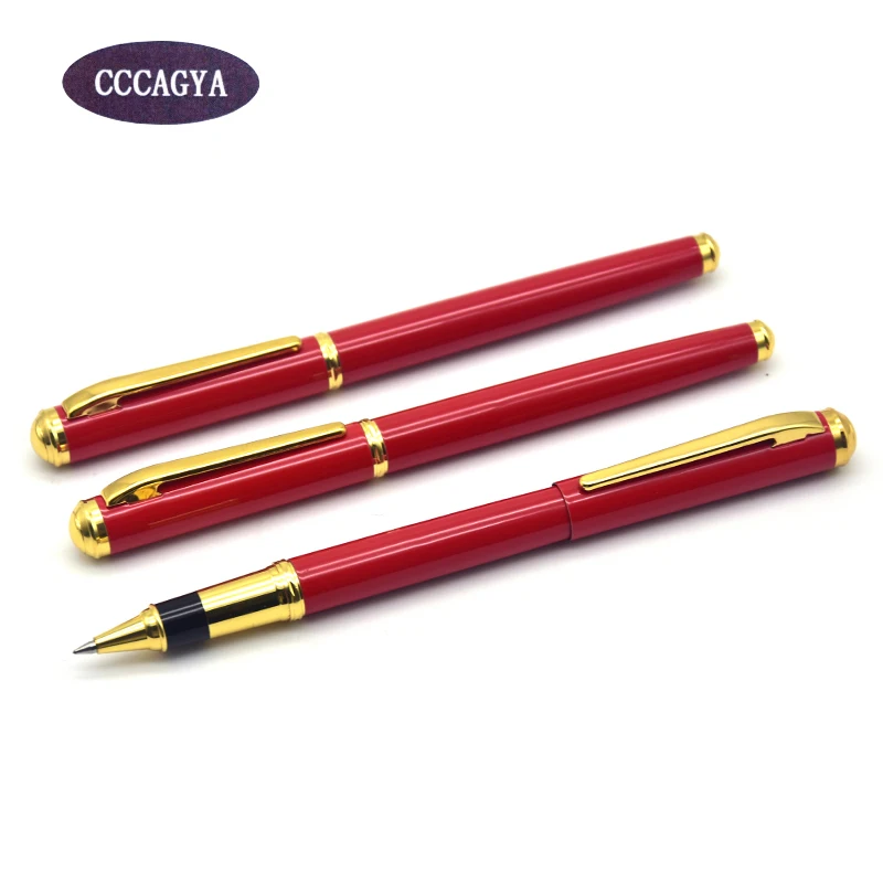 CCCAGYA A027 0,5mm красный гель офисная деловая ручка металлическая ручка для подписи для студента школьный канцелярский подарок ручка