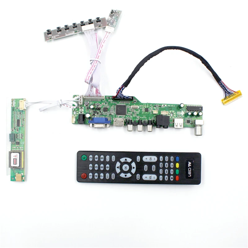 

LCD TV controller board with TV AV VGA Audio USB HDMI-compatible for 1440X900 B170PW01 V0 LP171WX2-TLA2 B170PW05 V4 lcd panel