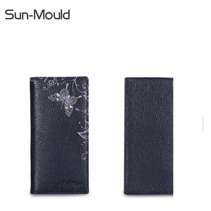 

new Genuine Leather Women Wallets Ladies Designer Luxury Brand Zippers Hasp Vintage long Wallet lady Cowhide Clutch Purses