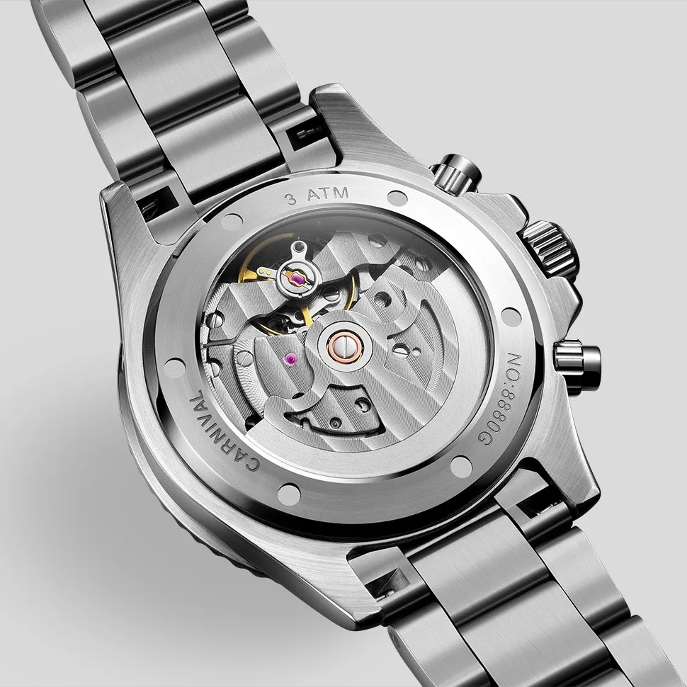 Швейцарский Карнавал многофункциональные мужские часы лучший бренд Роскошные