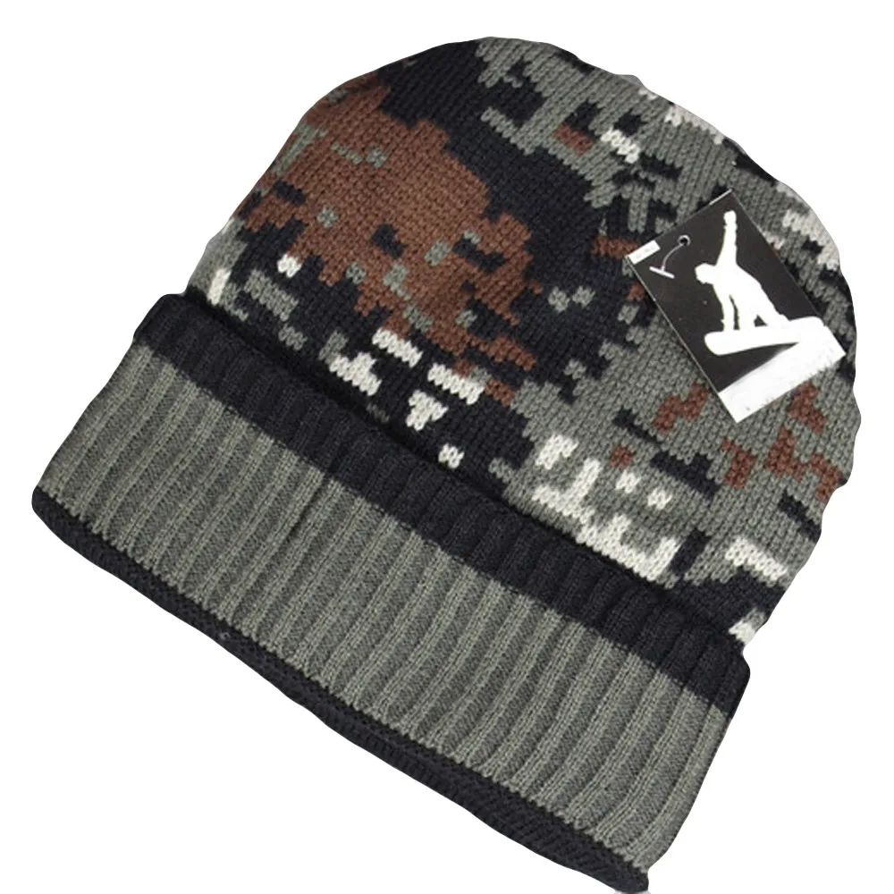 Женская вязаная Лыжная Шапка Skullies Теплая Шапка-бини для защиты ушей 10Jan 21 2019 |