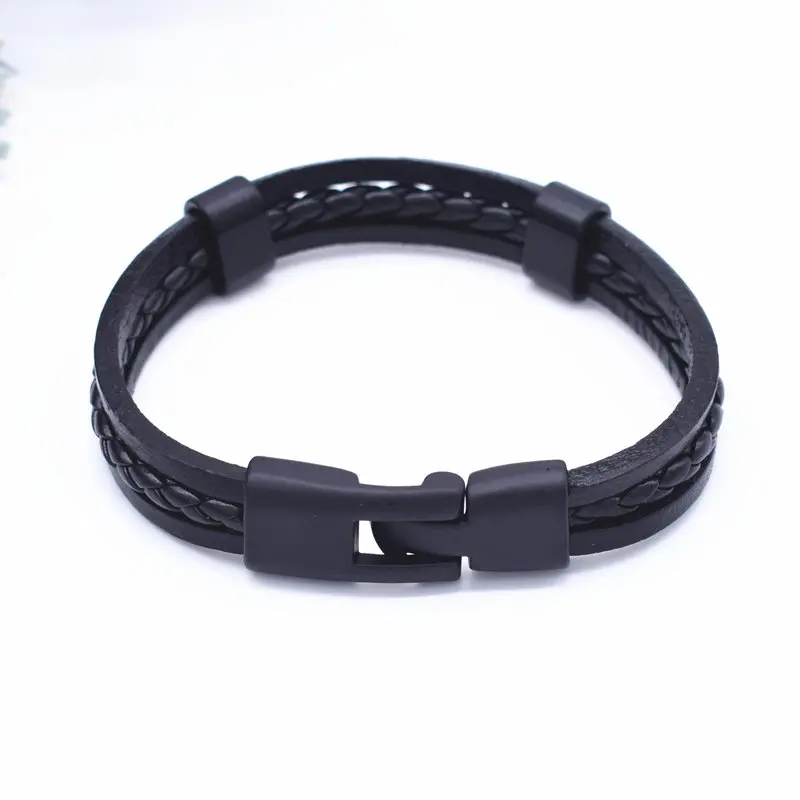 Новый дизайн 2017 индивидуальный плетеный шнур и браслет из натуральной кожи