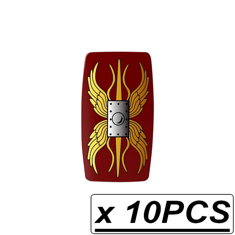 10pcs PGPJ3022 7 шт./компл. средневековый щит крестоносца по мотивам фильма «Властелин колец из конструкторных блоков, Детские кубики, подарки «сделай сам» Игрушки для детей PGPJ3020 - Цвет: 10pcs PGPJ3022