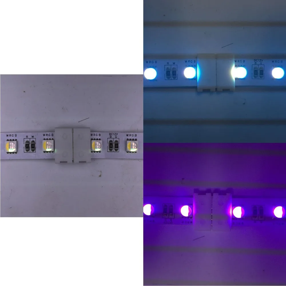 5 шт./лот 10 мм 5pin rсветодио дный GBW led Соединительный кабель solderless клип разъем