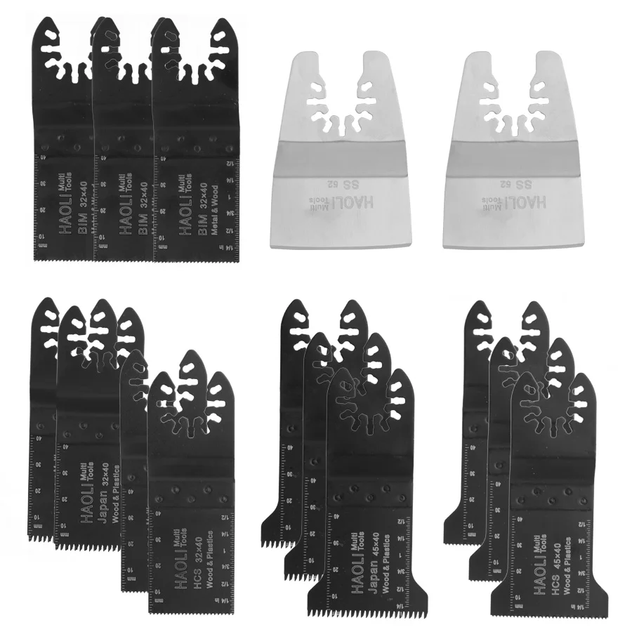 15 шт. быстросменный Осциллирующий Инструмент пилы подходят для